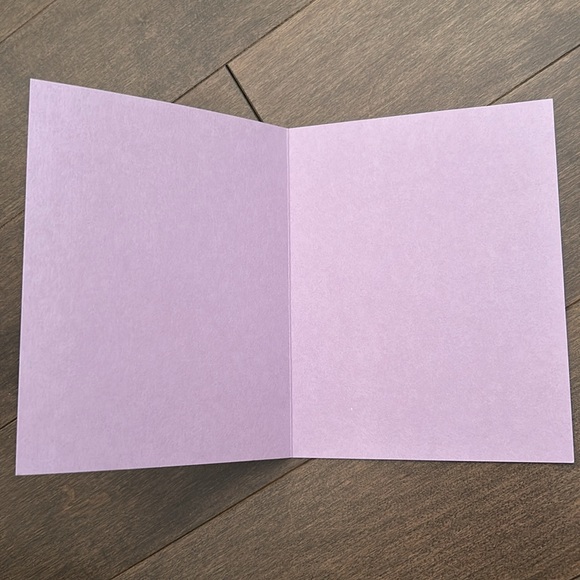 PAPER SOURCE Lilac Plum Purple Blank Greeting Cards & Envelopes, Paper Craft - Picture 2 of 6